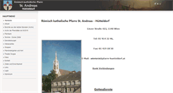 Desktop Screenshot of pfarre-huetteldorf.com